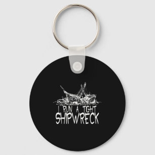 Ich führe ein leichtes Shipwreck Funny Idiom Graph Schlüsselanhänger