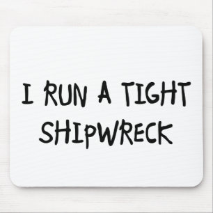 Ich führe ein strenges Schiffswrack aus Mousepad