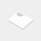 Ich führe ein strenges Schiffswrack aus Post-it Klebezettel (angewinkelt)