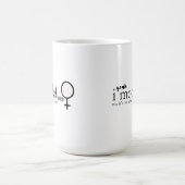 Ich führe Frauen in Technik Kaffeetasse (Mittel)