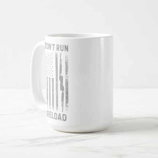 Ich führe kein Reload Design, lustig Kaffeetasse (Vorderseite Links)