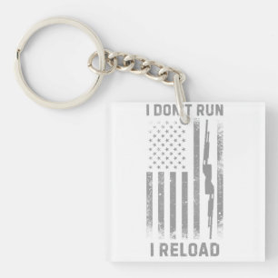 Ich führe kein Reload Design, lustig Schlüsselanhänger