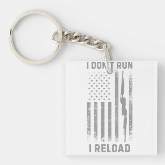 Ich führe kein Reload Design, lustig Schlüsselanhänger (Vorderseite)