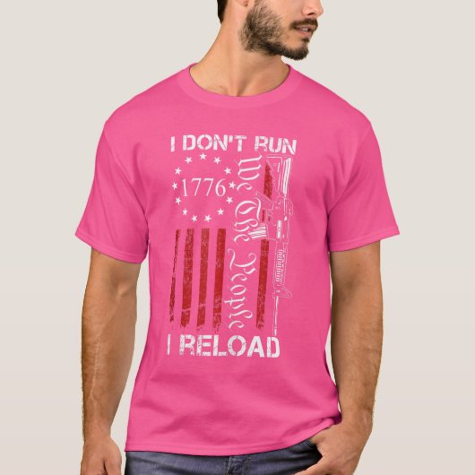 Ich führe kein Reload - USA Wir, die Leute sind 15 T-Shirt (Vorderseite)