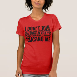 Ich führe keinen lustigen Running-T - Shirt
