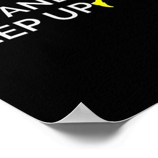 Ich führe LIke ein Mädchen aus und Behalt nach obe Poster (Ecke)