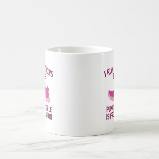 Ich führe Marathons aus Kaffeetasse (Mittel)