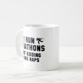 Ich führe Marathons aus Kaffeetasse (Vorderseite Links)