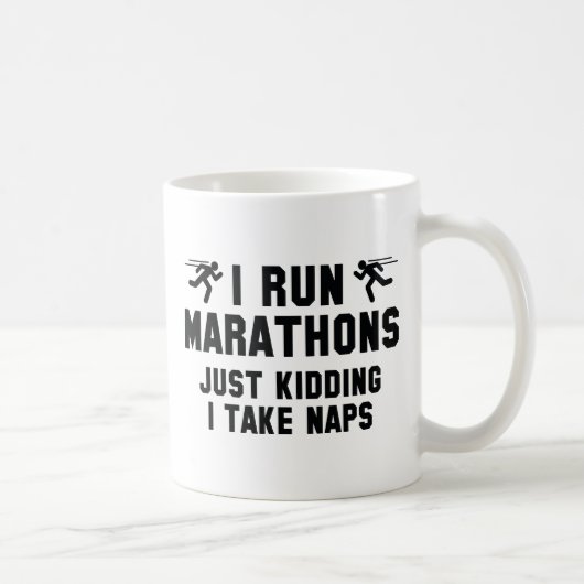 Ich führe Marathons aus Kaffeetasse (Rechts)