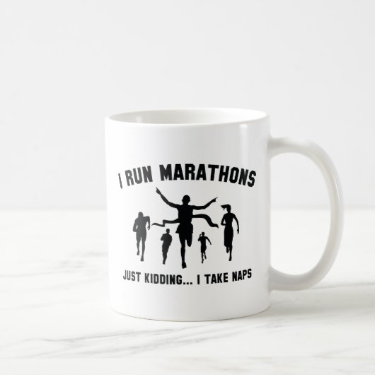 Ich führe Marathons aus Kaffeetasse (Rechts)