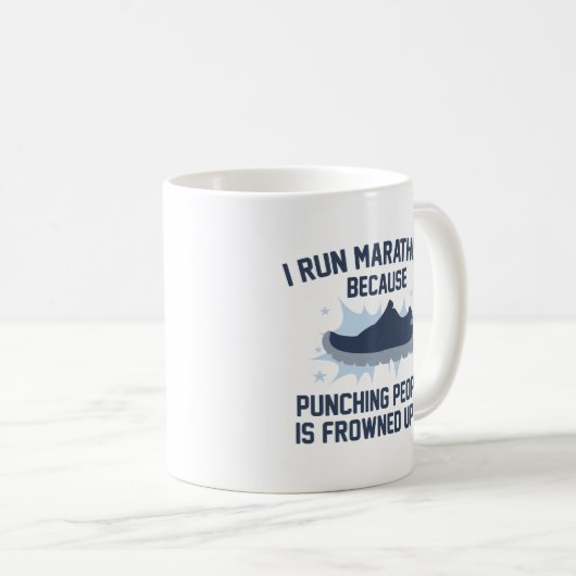Ich führe Marathons aus Kaffeetasse (VorderseiteRechts)