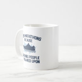 Ich führe Marathons aus Kaffeetasse (Vorderseite Links)