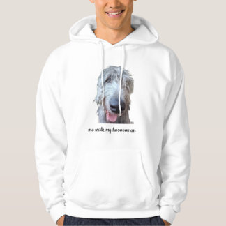 Ich führe meinen Hoooooman spazieren Lustiger Iris Hoodie