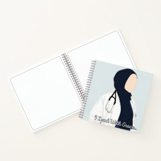 Ich führe mit Grace - Hijabi Doctor Notebook Notizblock