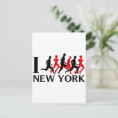 ICH FÜHRE NEW YORK AUS POSTKARTE (Stehend Vorderseite)