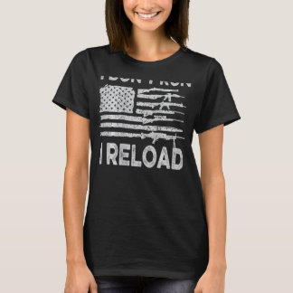 Ich führe nicht aus, dass ich Gun American Flag Pa T-Shirt