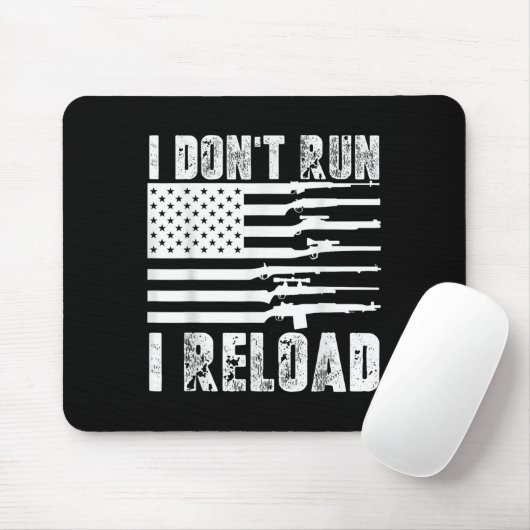Ich führe nicht aus, dass ich Pro Guns American Fl Mousepad (Mit Mouse)