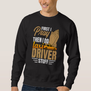 Ich führe Taxi-Taxi-Fahrrad-Grafik Sweatshirt