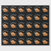 Ich fülle Phantastischen Funny Pie Pun Dark BG Geschenkpapier (Flach)