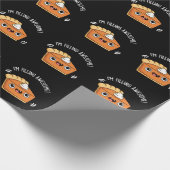 Ich fülle Phantastischen Funny Pie Pun Dark BG Geschenkpapier (Ecke)