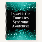 Ich funkle für Tourettes Syndrome Spiral Notebook Notizblock (Vorderseite)