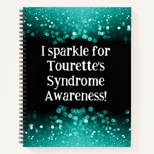 Ich funkle für Tourettes Syndrome Spiral Notebook Notizblock (Vorderseite)