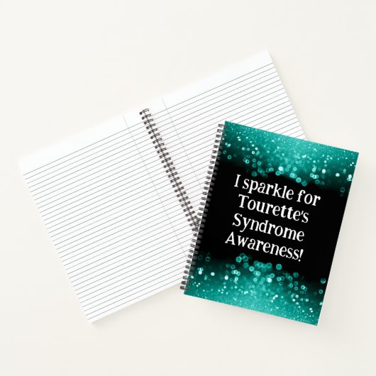 Ich funkle für Tourettes Syndrome Spiral Notebook Notizblock (Innenseite)