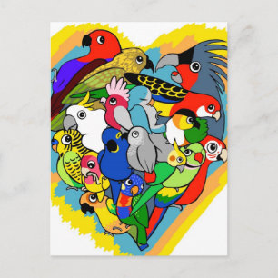 Ich fürchte den niedlichen Cartoon Postkarte