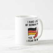 Ich fürchte den Wurst Kaffeetasse (VorderseiteRechts)