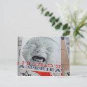 Ich fürchte mich vor Amerika Postkarte (Stehend Vorderseite)