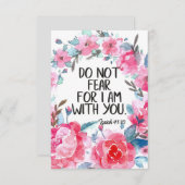 Ich fürchte nicht, ich bin mit Ihnen zitieren Bibe (Vorne/Hinten)