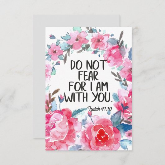 Ich fürchte nicht, ich bin mit Ihnen zitieren Bibe (Vorne/Hinten)