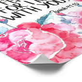 Ich fürchte nicht, ich bin mit Ihnen zitieren Bibe Poster (Ecke)