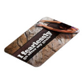 "Ich fürchtlos gehen" Motivation Affirmation Flexi Magnet (Linke Seite)