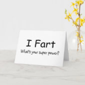 Ich Furz, was dein Super-Power ist Karte (Gelbe Blume)