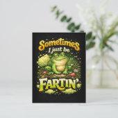 Ich Furze Nur Postkarte (Stehend Vorderseite)