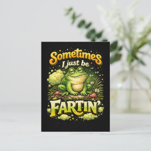Ich Furze Nur Postkarte (Stehend Vorderseite)