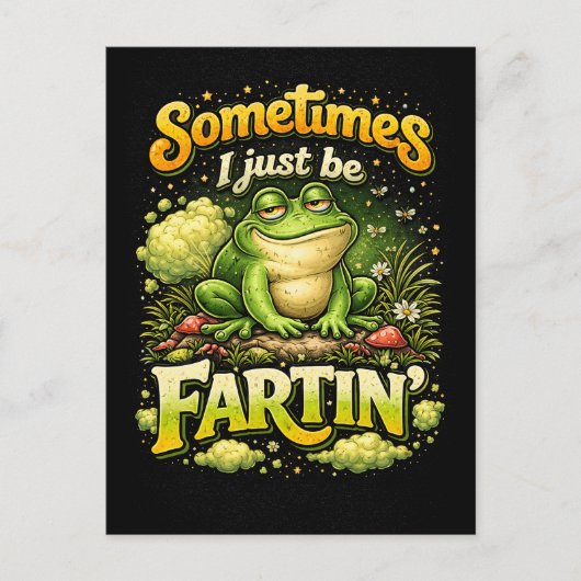 Ich Furze Nur Postkarte (Vorderseite)