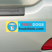 "Ich füttere Hunde" Autoaufkleber (Auf Auto)