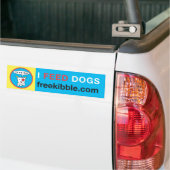 "Ich füttere Hunde" Autoaufkleber (Auf Lkw)