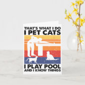 Ich füttere Katzen, die ich spiele Pool und ich ke Karte (Gelbe Blume)