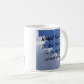 Ich füttere meine virtuellen Schafe Kaffeetasse (VorderseiteRechts)