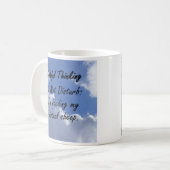 Ich füttere meine virtuellen Schafe Kaffeetasse (Vorderseite Links)