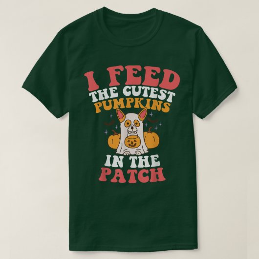Ich Fütterte die Niedlichsten Kürbis im PatchHallo T-Shirt (Design vorne)