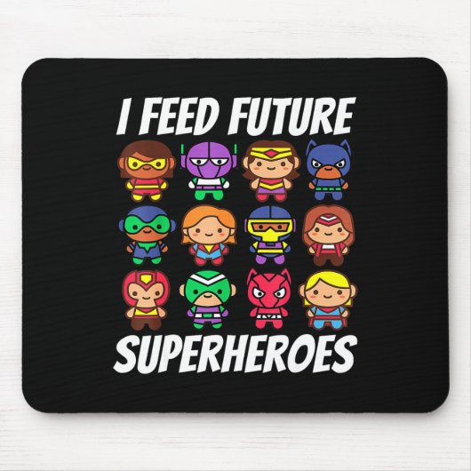 Ich Fütterte Future Superheroes School Lunch Lady  Mousepad (Vorne)