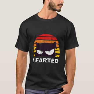 Ich fütterte hinterlistige Katze Dad Joke Distress T-Shirt