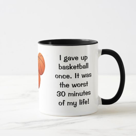 Ich gab einmal Basketball auf Tasse (Rechts)