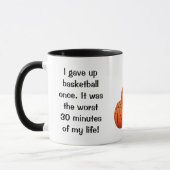 Ich gab einmal Basketball auf Tasse (Links)