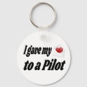 Ich gab mein Herz einem Pilot Schlüsselanhänger (Rückseite)