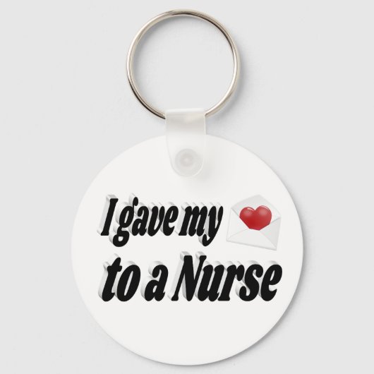 Ich gab mein Herz einer Krankenschwester Schlüsselanhänger (Rückseite)